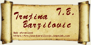 Trnjina Barzilović vizit kartica